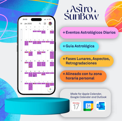Calendario Pro Digital Astro y Luna 2025